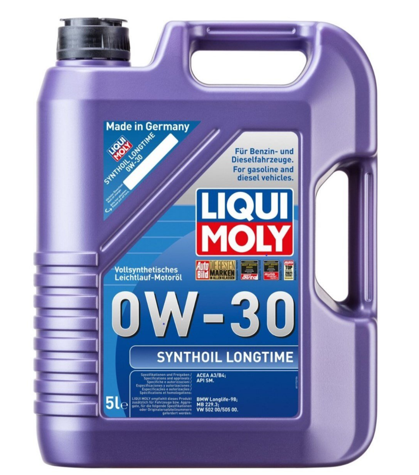 LIQUI MOLY 0W30 Motor Yağı Synthoil Longtime 5 LT