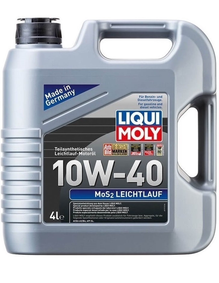 LIQUI MOLY 10W40 Motor Yağı Kısmi Sentetik MoS2’li LEICHTLAUF 4LT