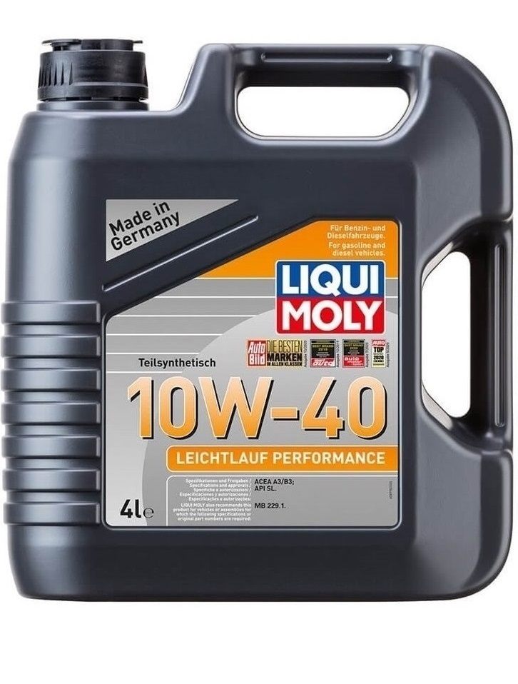 LIQUI MOLY 10W40 Motor Yağı Leichtlauf Performance 4 LT