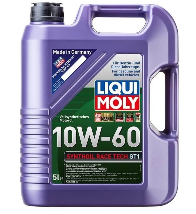 LIQUI MOLY 10W60 Motor Yağı Synthoil Race Tech GT1 5 LT